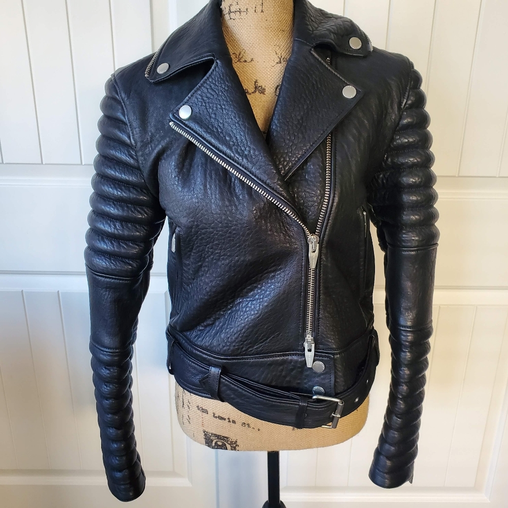 The ArrivalsRainier Modular Moto Lamb Leather Coat Jacket Size M